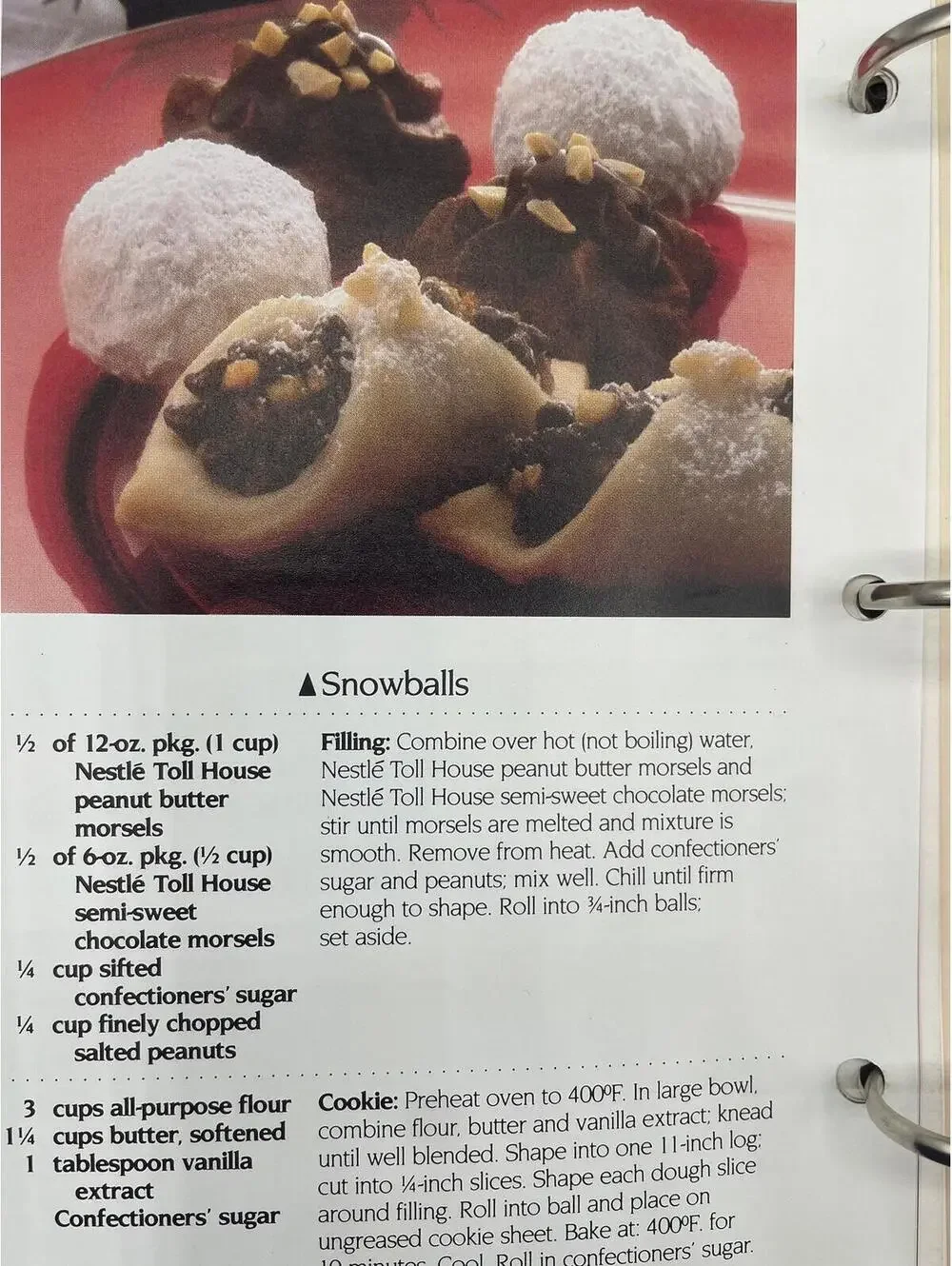 1986 Toll House Treasury Cookbook: Vintage Nestle Recipes